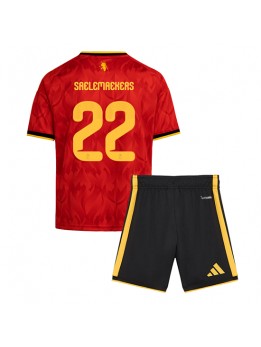 Belgien Alexis Saelemaekers #22 Heimtrikotsatz für Kinder WM 2026 Kurzarm (+ Kurze Hosen)
